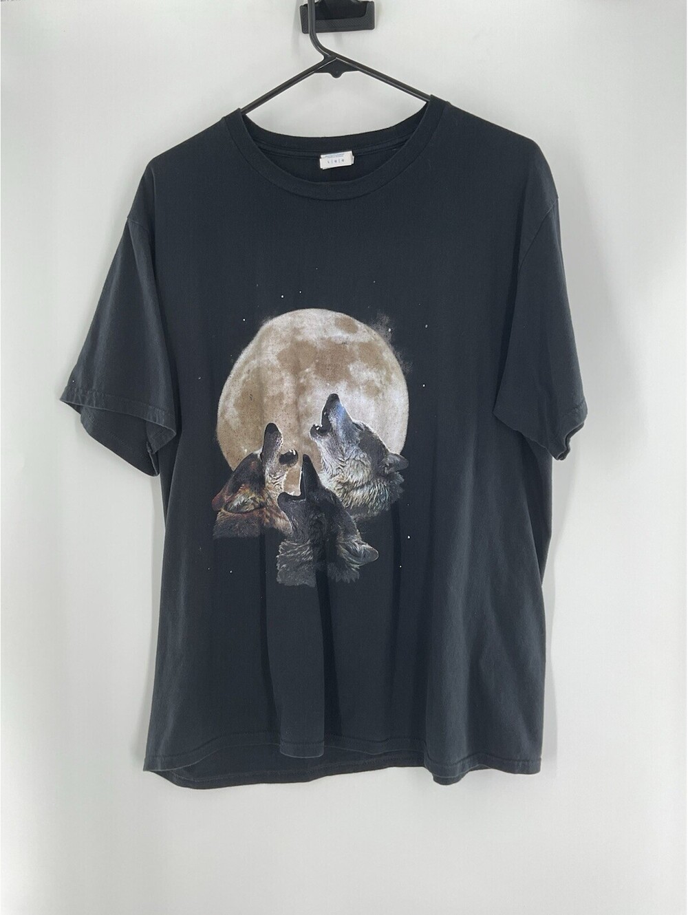 Port & Company Large Howling Wolves T Shirt Black 126